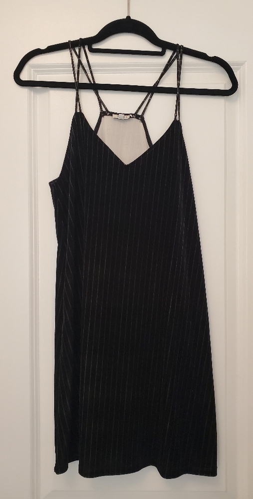 Brandy Melville Pinstripe Velour Dress